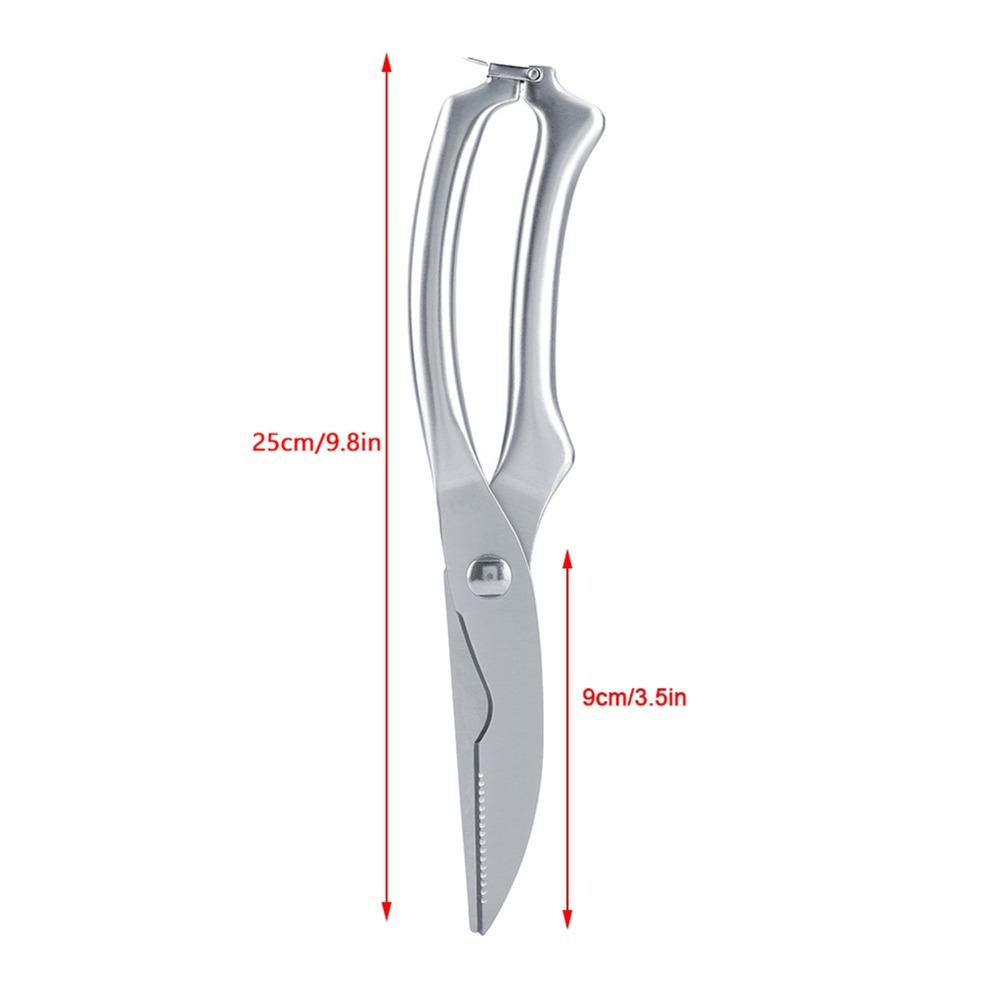 Stainless Steel Kitchen Scissors Multi-functional Dishwasher Safe Kitchen Shears Non-slip Handle Spring Loaded Poultry Shears