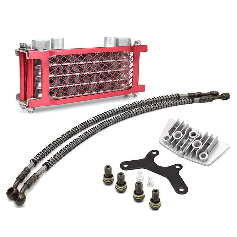 Motorcycle Oil Cooler Oil Radiator Kit For KTM Monkey 125 250 Honda Yamaha Kawasaki Universal Pit Dirt Bike Motocross Assessor
