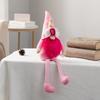 Christmas Pink Plush Rudolph & Nordic Gnome Doll Ornament