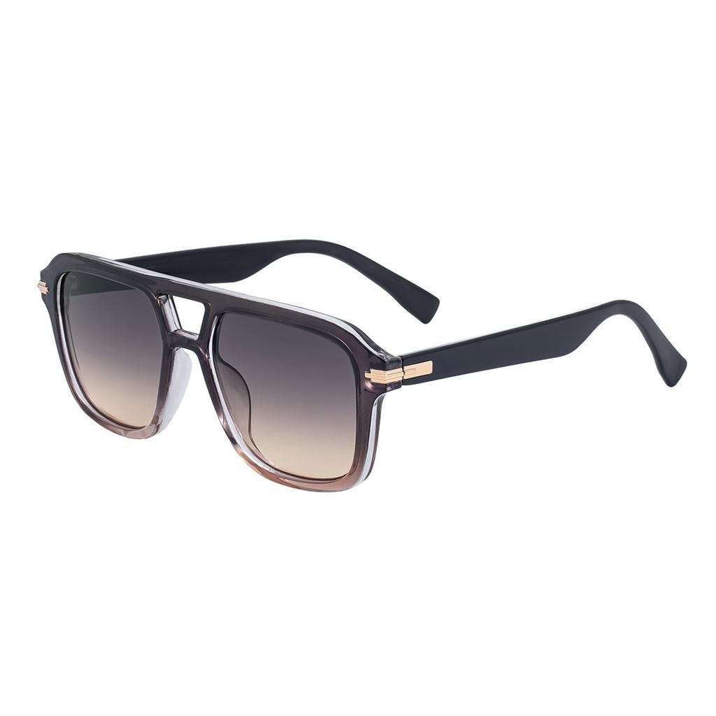 European and American new sunglasses for women, sophisticated fashion square frame, outdoor trendy double-beam sun-protection men's sunglasses for dri