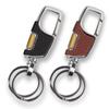 Heavy Duty Keychain 2 Pack Car Keychain with 2 Metal Keyrings Carabiner Keychians-Black and Brown, Black, Standard