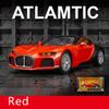 1/24 Scale Bugatti Atlantic Supercar Diecast Car Model Toy, Pull Back Toy Vehicle with Sound and Light for Kids Toddler Boys Girls Gift Collection