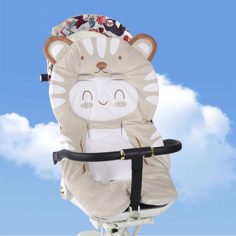 Niedliche Cartoon Baby Kinderwagenauflage Autositzkissen Atmungsaktive Säuglingssitzauflage Matratze Buggy Essstuhl Zubehör