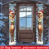 2pcs New Year Door Couplet Banner Polyester for Porch