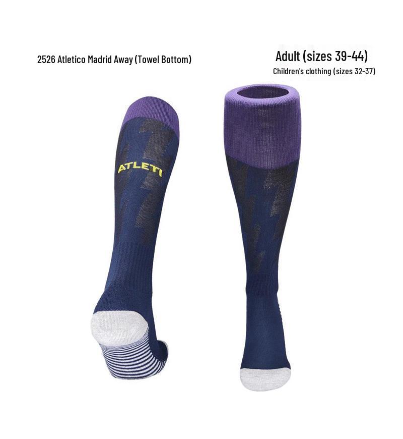 World Cup Over-the-Knee Football Socks - Argentina & Miami Barca Design for Adults & Kids
