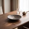 Low-Slung Ceramic Bowl with Lustrous Glaze Stylish Shallow