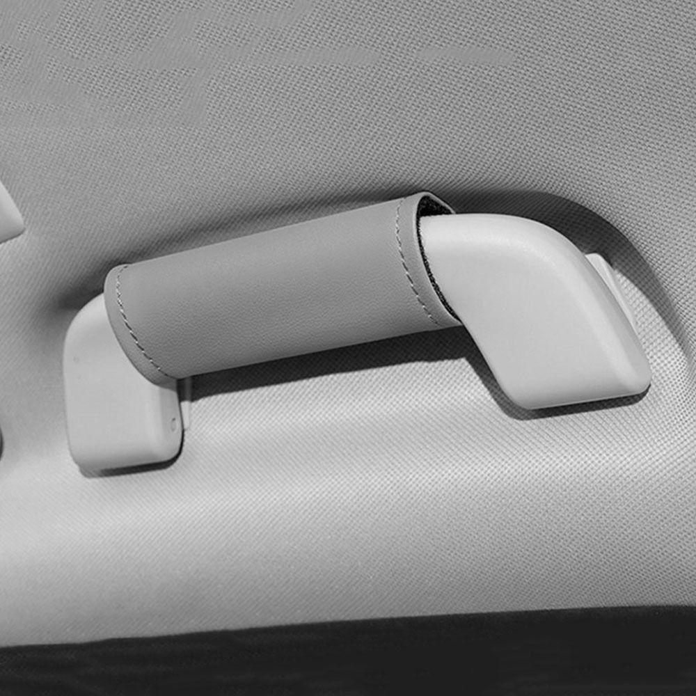 2 Stück PU-Leder Zuggriff Handschuhe Rutschfester Auto-Dachgriff Einfache Auto-Griffabdeckung für Alle Autos