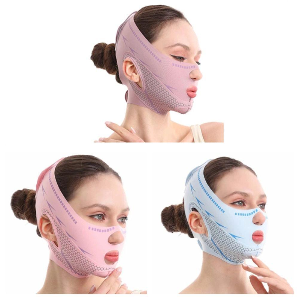 Spandex Face Lifting band Breathable Facial Slimming Wrap Cheek Lifting Mask Anti Double Chin
