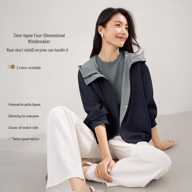 Женская зимняя укороченная хлопковая куртка IHIMI с капюшоном XL