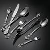 Abay Retro Embossed Stainless Steel Dinner Knife Set