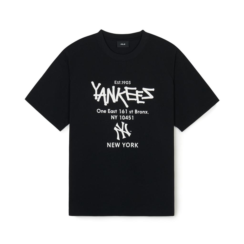 New MLB New York Yankees T Shirts Unisex Black 3ATSB2243-50BKS