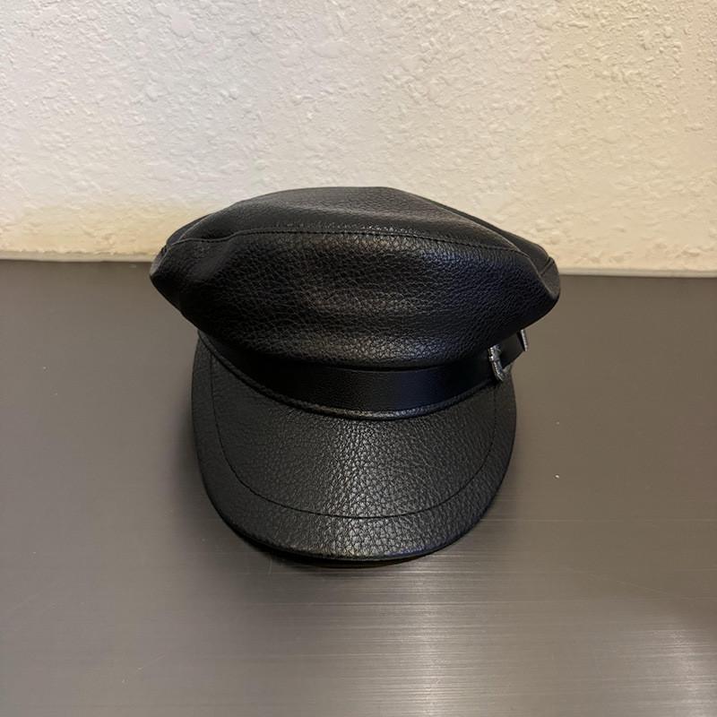 Artistic Leather Pu Beret Hat With Windproof And Warmth Features For Girls