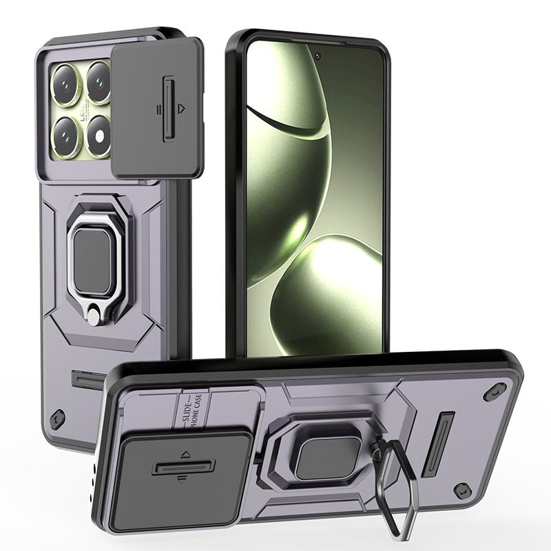 Armor Funda für Xiaomi 14T Pro Hülle Schiebeobjektiv Kamera Ringständer Schutz Rückseite Für Mi 14T Mi14T Xiaomi14T 14 T Pro Capa