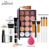 POPFEEL FACE EDIT Makeup Set - 15 Colors Concealer & Contour Palette, Power Grip Primer, HD Liquid Concealer, Brushes & Sponge Kit