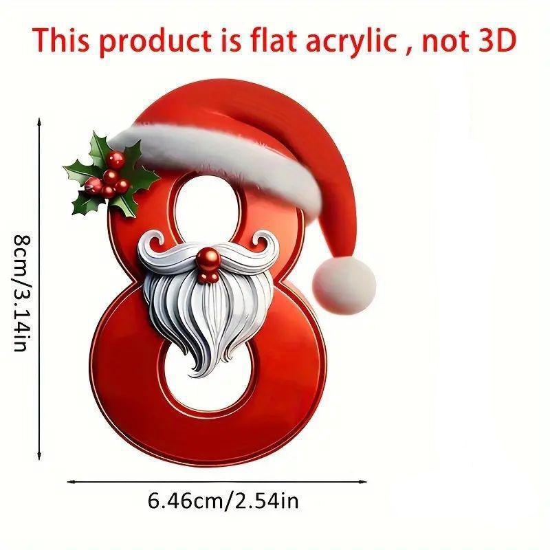 1 ks Digitální přívěsek Vánoční dekorace Vánoční stromek Závěsné ozdoby DIY Domácí nástěnná dekorace Nový rok Navidad Školní taška Příslušenství