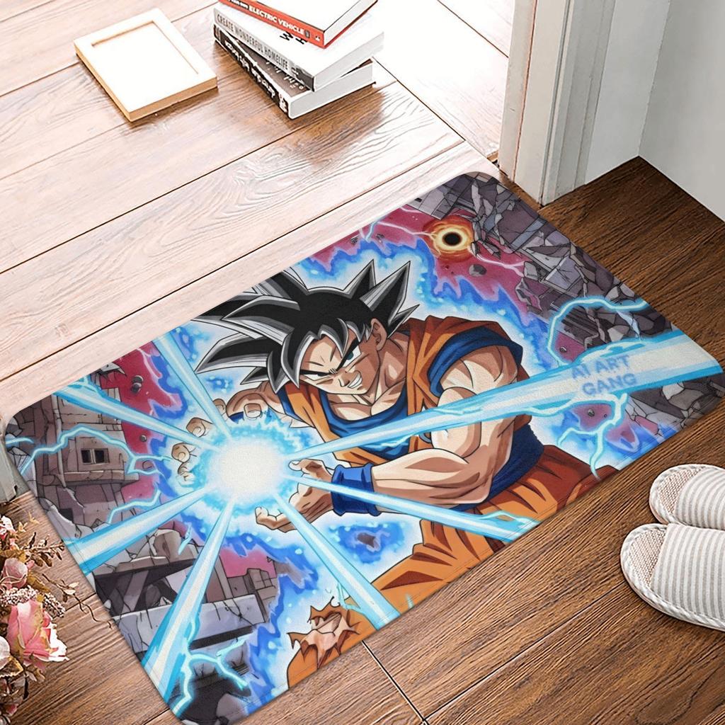 Goku Anime Dragon Ball Doormat Mat Anti-Slip  Kitchen Bathroom Toilet Rug Carpet 40*60cm
