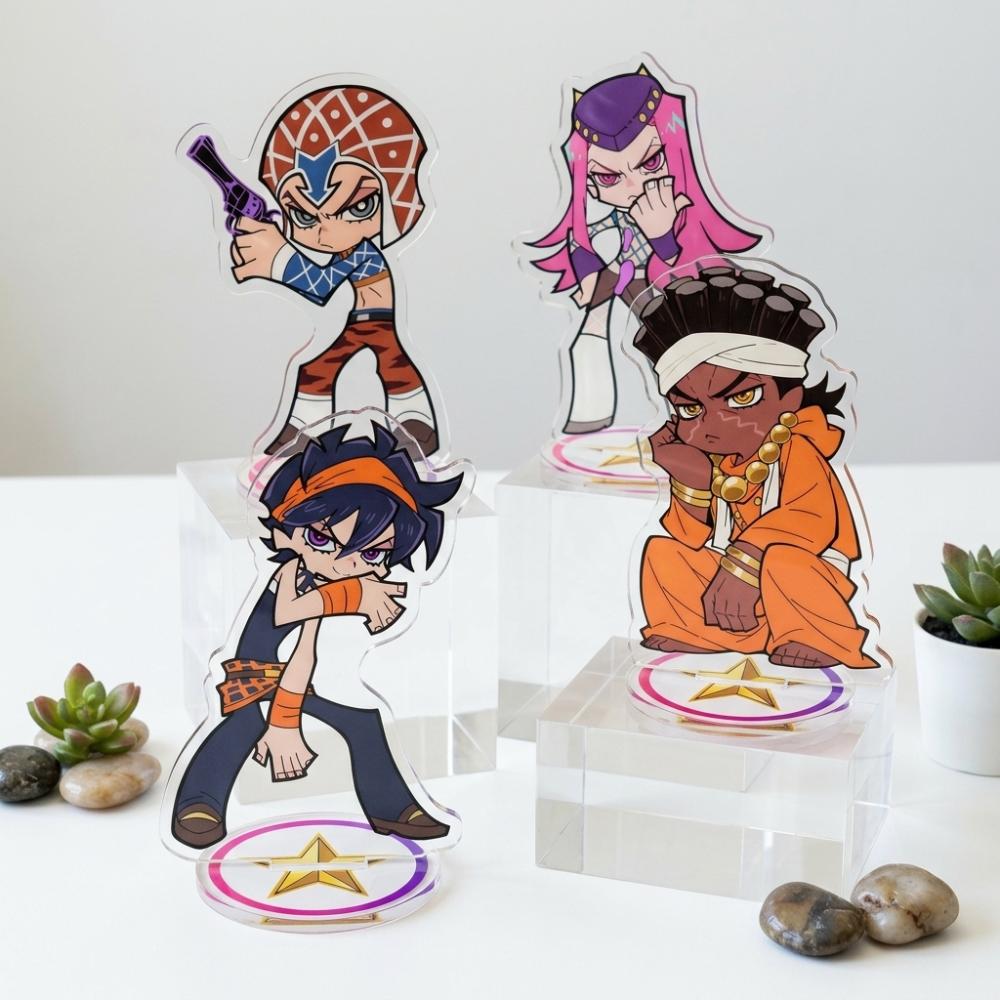 Anime JoJo's Bizarre Adventure Giorno Bruno Dio Acrylic Stand 10cm Figure key Cosplay Props Desktop Decor Birthday Gift