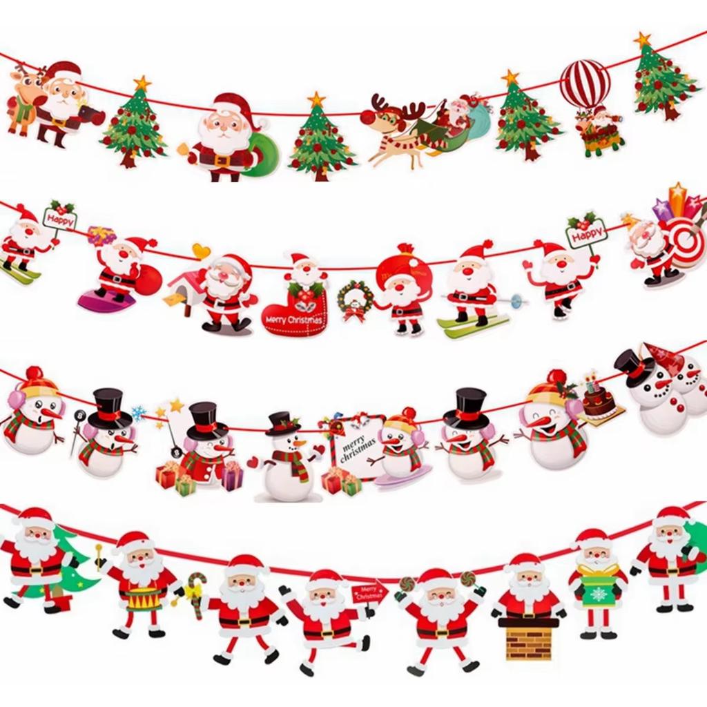 Christmas Banner Garland Merry Christmas Decorations For Home 2026 Christmas Ornaments Xmas Navidad Noel Gifts New Year 2026