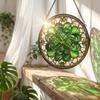 Acryl Zonnevanger Hangend Ornament 2D Glas-in-lood Stijl Decoratief Raamhangertje met Ketting voor Binnen Buiten Gebruik