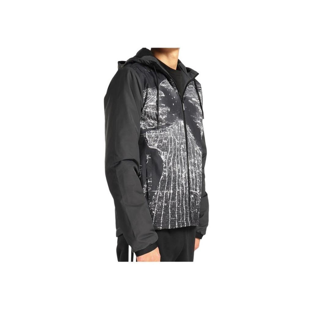 Adidas Neo Fleece Lined Windproof Hooded Zip Long Sleeve Windbreaker Men Outerwear Black CD3526