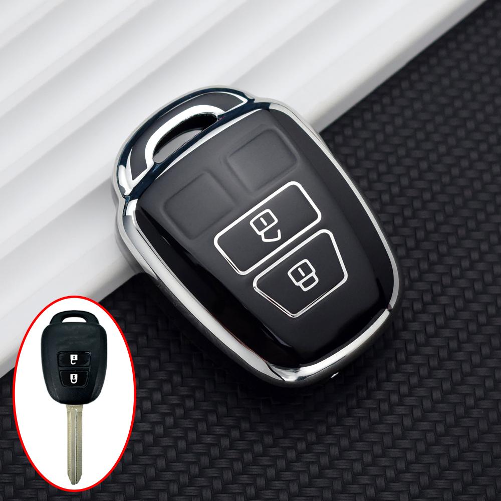 

Tpu Car Key Case Cover For Toyota Prius Rav4 Camry Corolla 2014 Shell Key Bag Keychain Key Protector Accessories