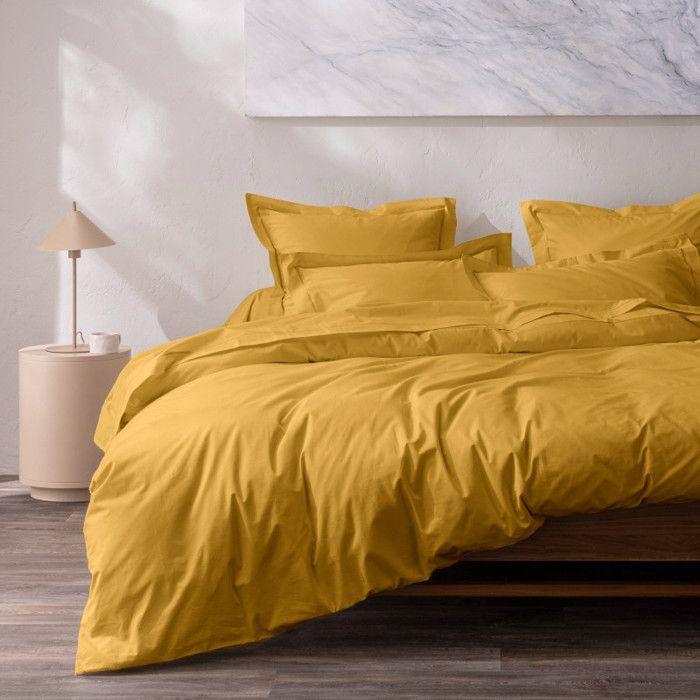 Housse de couette percale de coton peigné "Julian" toutes dimensions Coton Pur - Julian Mangue - Housse de couette 240 x 220 cm
