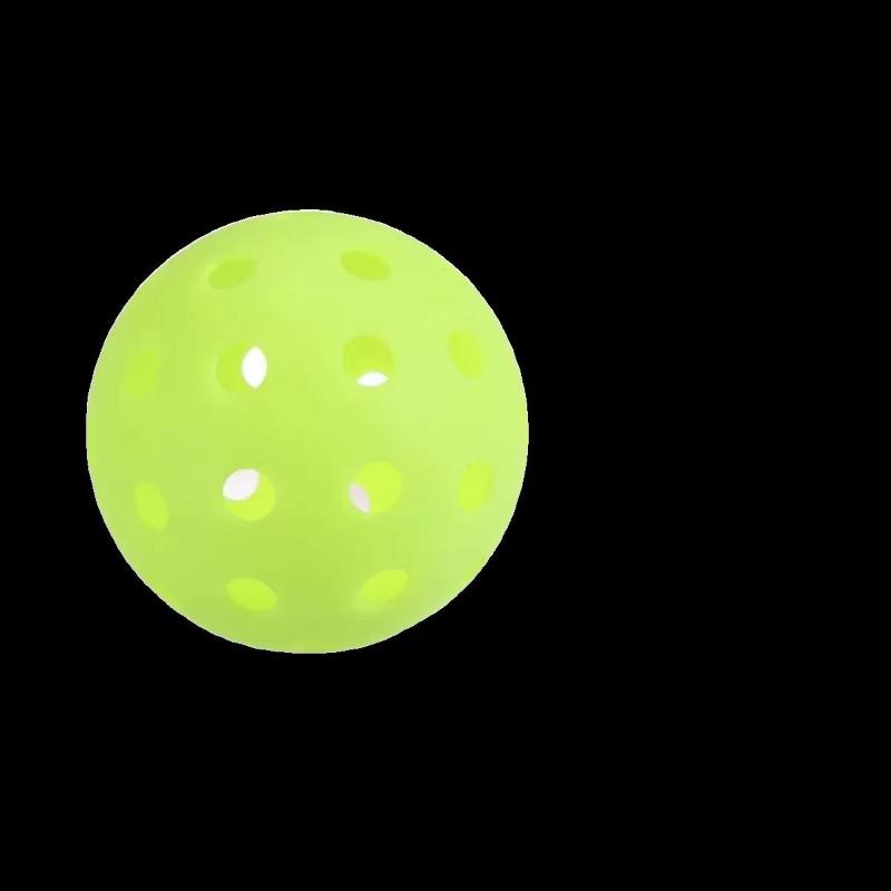 6 st Lysande Nattlampa Grön Pickleball 74mm Hållbar Boll med 40 Hål för Utomhustävling Lysande i Mörkret