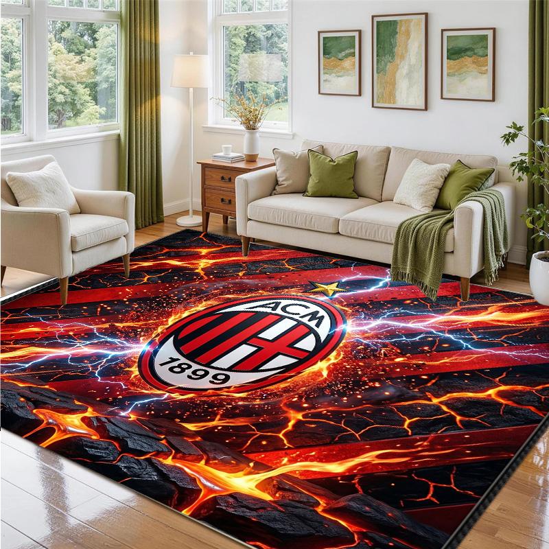 AC Milan Design Crystal Velvet Rug Soft Decorative Mat for Bedroom Entrance