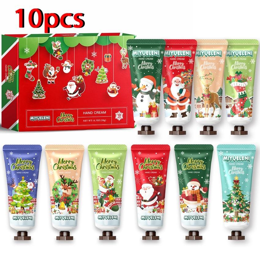 5-Pack Xmas Hand Cream Gift Set, Scented Hand Lotion Kit 30g, Hydrating Moisturizing Hand Care Set for Women Girls, Stocking Stuffers Party Favors