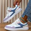White Shoes PU Leather Board Shoes Women Breathable Casual Sneakers Men Lace-up Trendy Running Trainers Anti-slip Waterproof