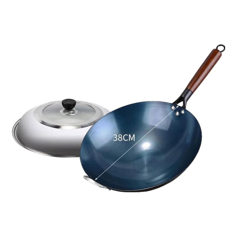 Wèiyì Pre-seasoned Wrought Iron Wok Set