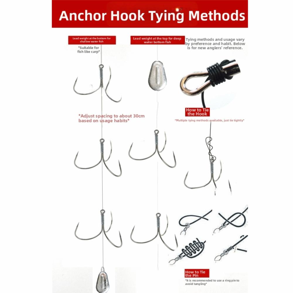 Barbed Point Sea Fishing Hook 50g-80g Weight Barbed Fishing Hook Saltwater Fishing