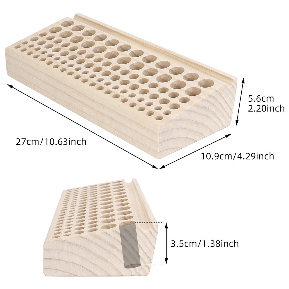 1pc Wooden Storage Rack, Professional Storage Frame for Storing Leather Punch &Cutting &Stamping Tool& Sewing Hand-Stitched Tool