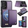 CaseMe Me80 Magnetic RFID Wallet Phone Case For Samsung Galaxy S24 FE 5G, Detachable Multi Card Slot Kickstand Anti-Theft Cover