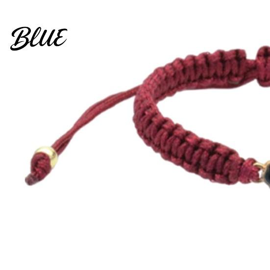 Braided Butterfly Bracelet Handcrafted String Rope Adjustable Cheerleader Wristlet Gift