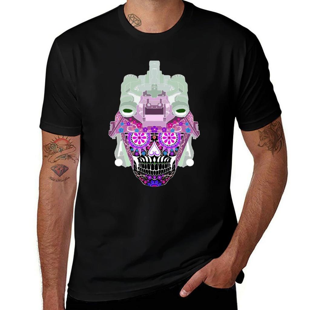 Sugar Skull Nods Inverted 1 TShirt Work Utility Short Sleeve Shirt