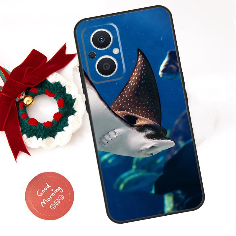 Animal Manta Ray Funda For OPPO Reno 13 F 14 10 11 12 Pro 12F 11F 14F 7 8 Lite OPPO Find X9 X8 X6 X5 Pro Case