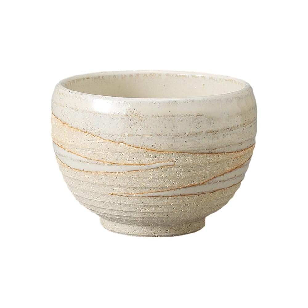 

Ippuku 10 x White Hagi Wave Matcha Cafe Mino Made in Japan Ale-net Bowl, Teacup, 7.3 cm, Pattern, Bowl, Bowl, Ware,