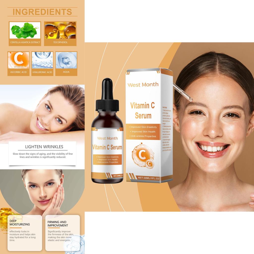 West Month Nourishing Facial Serum For Enhancing Elasticity And Brightening Skin