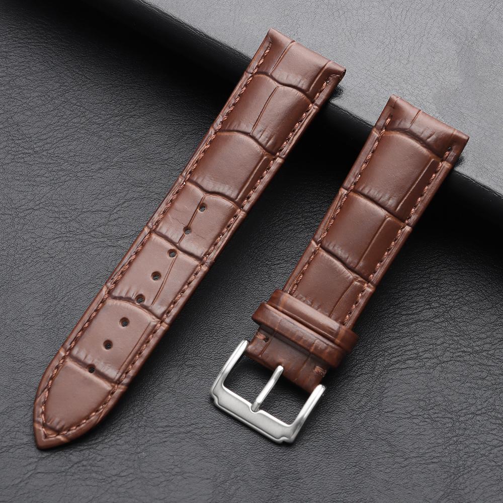 High Quality Soft Watch Band Genuine Leather Business Universal Straps12/13/14/15/16/17/18/19/20/21/22/23/24mm Watch Accessories