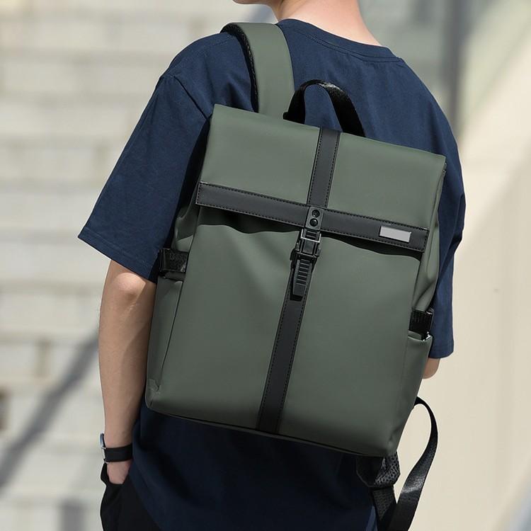 Men's Backpack Trendy and High-end Casual Backpack Flip Simple Travel Backpack Men's Backpack
