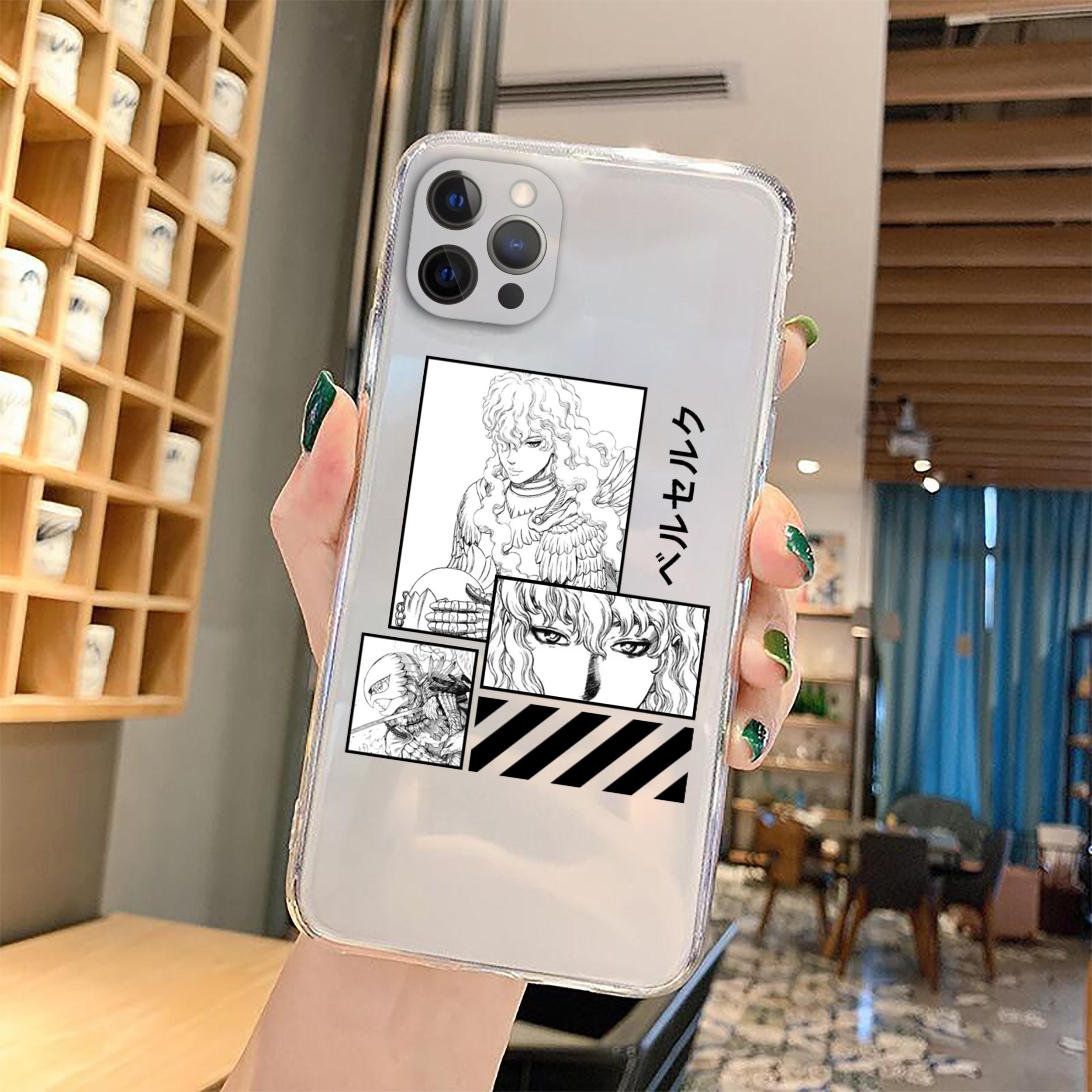 

Чехол для телефона «Аниме Берсерк Кишки» для Iphone 13 Mini 7 Plus 8 X XS 11 12 Pro Max Manga Swordsman Gatsu Sacrifice Zodd Clear Cover iPhone 13 Pro