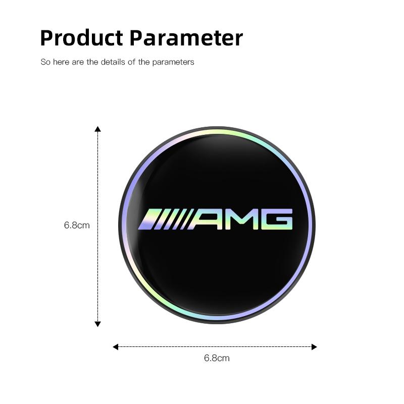 AAVP1 2Pcs Car Emblem Coaster Water Cup Pad Color Anti-Slip Mat For Mercedes Benz AMG GLC W203 W206 W220 W205 W211 W212 W201 W210 W108