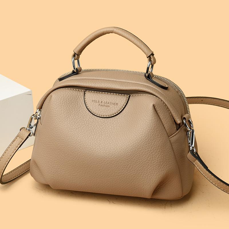 Women's Solid Color Shoulder Bag Luxury Leather Crossbody Bag And Purses Female Fashion Handbag Messenger Commuting Sac A Main