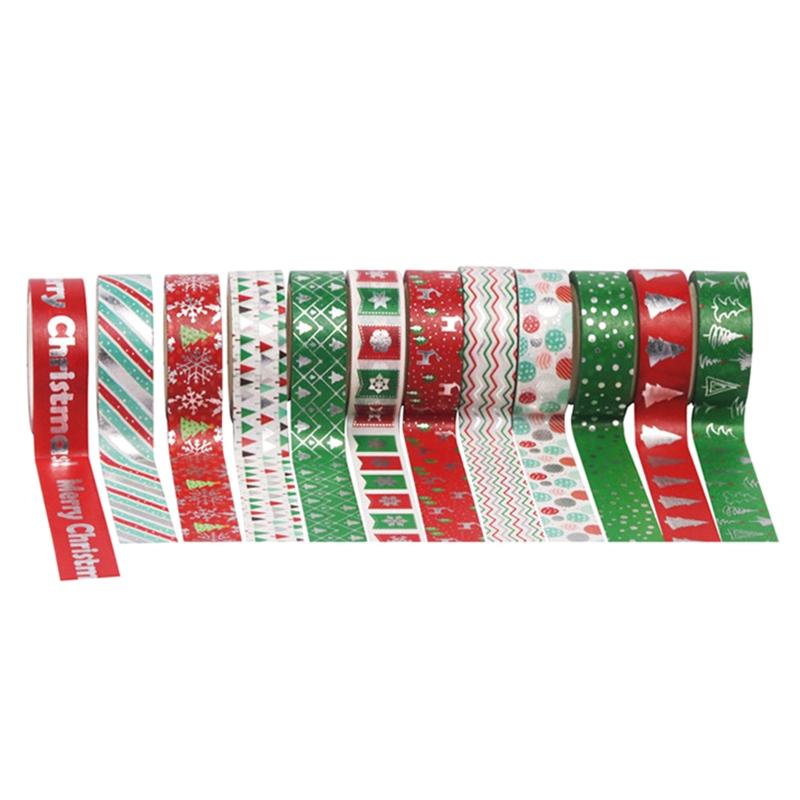 DIY 12 Rollen Weihnachten Dekorative Washi Tape Festival DIY