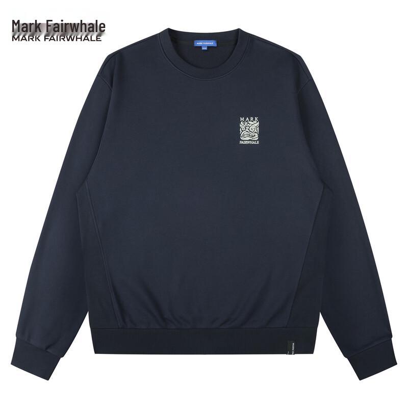 Mark Fairwhale Men's Fleece-Lined Embroidered Crewneck Sweatshirt