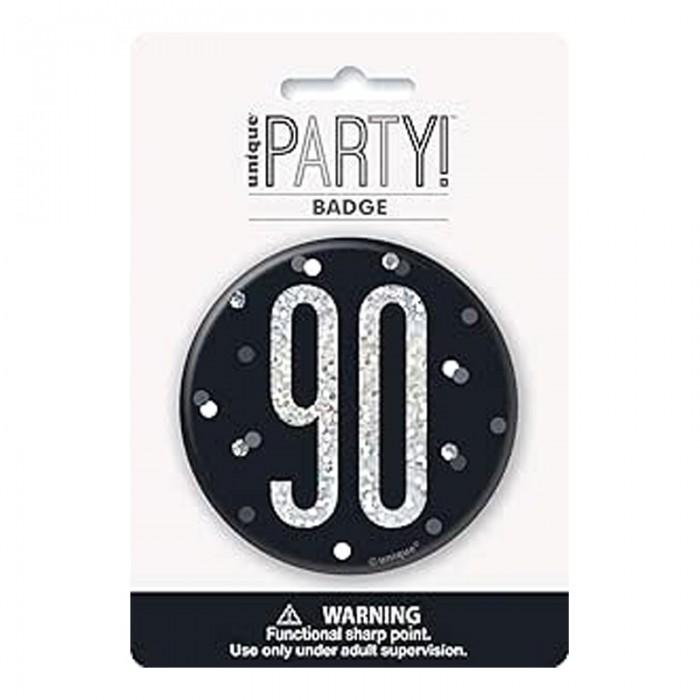 Unique Party Round Prismatic 90th Badge
