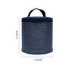 Stainless Steel Insulated Lunch Box for Students Adults Round Bento Food Container with Handle Portable Leak-Proof