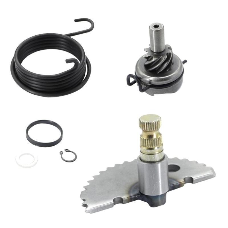 Replacement Kickstarter Gear Assembly ATV Accessories Complete Gear Shaft Spring for GY6 50CC 80CC