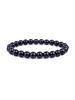 Triple Protection Natural Stone Beads Bracelet Tiger's Eye for Courage Obsidian for Grounding & Pyrite for Wealth Health Jewelry
